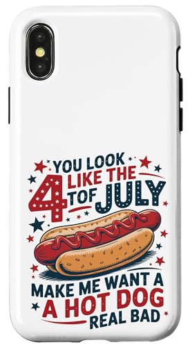 Food Lovers And Grill Masters You Look Like The 4th Of Juli Hülle für iPhone X/XS von Born to Grill Apparel.USA