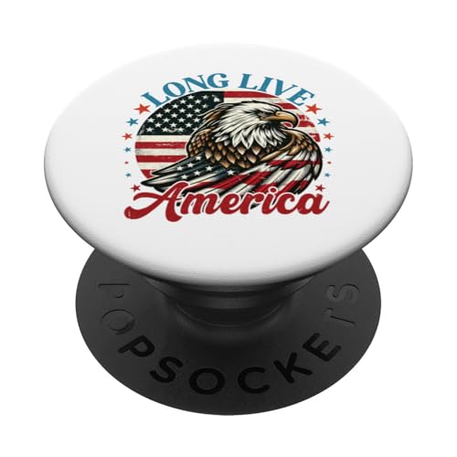 Freedom Pride Patriotic 4th Of Juli Long Live America Eagle PopSockets Klebender PopGrip Freedom Pride Patriotic 4th Of Juli Long Live America Eagle PopSockets Klebender PopGrip von Born to Grill Apparel.USA