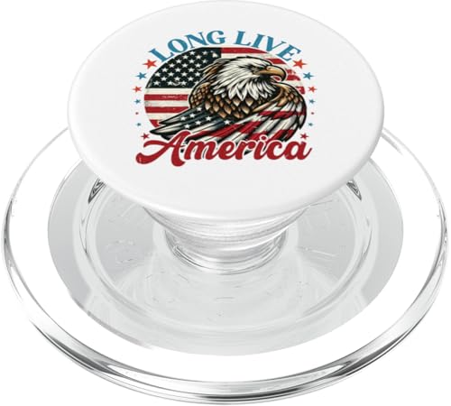 Freedom Pride Patriotic 4th Of Juli Long Live America Eagle PopSockets PopGrip für MagSafe Freedom Pride Patriotic 4th Of Juli Long Live America Eagle PopSockets PopGrip für MagSafe von Born to Grill Apparel.USA