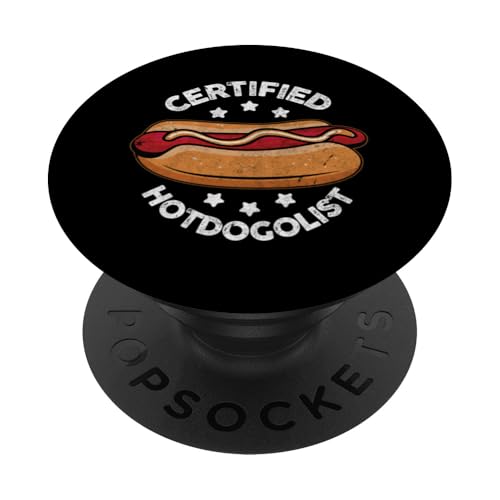 Hodologe Grill BBQ Master Hot Dog Experte PopSockets Klebender PopGrip von Born to Grill Apparel.USA