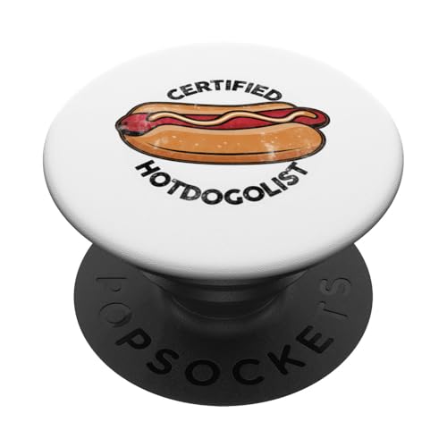 Hodologe Grill BBQ Master Hot Dog Experte PopSockets Klebender PopGrip von Born to Grill Apparel.USA