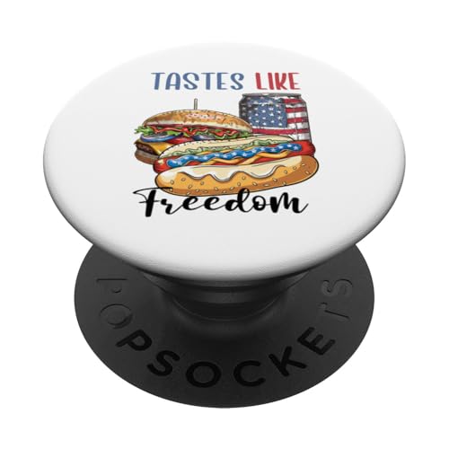 Independence Day Cookout Tastes Like Freedom BBQ 4. Juli PopSockets Klebender PopGrip Independence Day Cookout Tastes Like Freedom BBQ 4. Juli PopSockets Klebender PopGrip von Born to Grill Apparel.USA