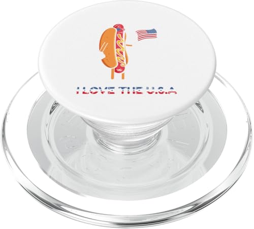 Lebensmittelliebhaber, die Sie aussehen wie der 4. Juli für Grillparty PopSockets PopGrip für MagSafe von Born to Grill Apparel.USA