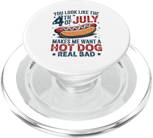 Lebensmittelliebhaber, die Sie aussehen wie der 4. Juli für Grillparty PopSockets PopGrip für MagSafe von Born to Grill Apparel.USA