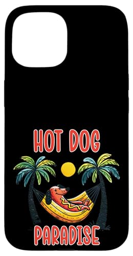 Lustiger Dackel im Retro-Stil, Sommerurlaub, Hot Dog, Paradies, Humor Hülle für iPhone 15 Lustiger Dackel im Retro-Stil, Sommerurlaub, Hot Dog, Paradies, Humor Hülle für iPhone 15 von Born to Grill Apparel.USA