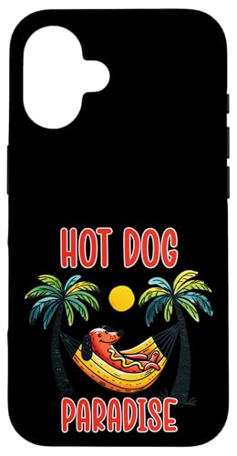 Lustiger Dackel im Retro-Stil, Sommerurlaub, Hot Dog, Paradies, Humor Hülle für iPhone 16 Lustiger Dackel im Retro-Stil, Sommerurlaub, Hot Dog, Paradies, Humor Hülle für iPhone 16 von Born to Grill Apparel.USA