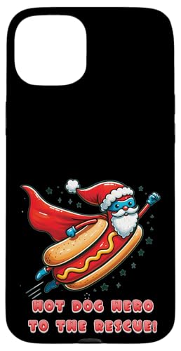 Lustiger Superheld, Hotdog-Held, Weihnachtsmann, Weihnachtsfeiertag Hülle für iPhone 15 Plus Lustiger Superheld, Hotdog-Held, Weihnachtsmann, Weihnachtsfeiertag Hülle für iPhone 15 Plus von Born to Grill Apparel.USA