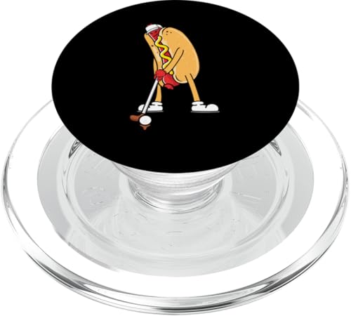 Lustiges Hotdog-Kostüm für Golfer PopSockets PopGrip für MagSafe von Born to Grill Apparel.USA