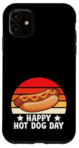 Retro Sunset BBQ Sommer Picknick & Grillen Happy Hot Dog Day Hülle für iPhone 11 Retro Sunset BBQ Sommer Picknick & Grillen Happy Hot Dog Day Hülle für iPhone 11 von Born to Grill Apparel.USA