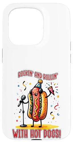 Rock and Roll Hot Dog Kostüm Musikalische Feinschmecker Grillliebhaber Hülle für iPhone 15 Pro Rock and Roll Hot Dog Kostüm Musikalische Feinschmecker Grillliebhaber Hülle für iPhone 15 Pro von Born to Grill Apparel.USA