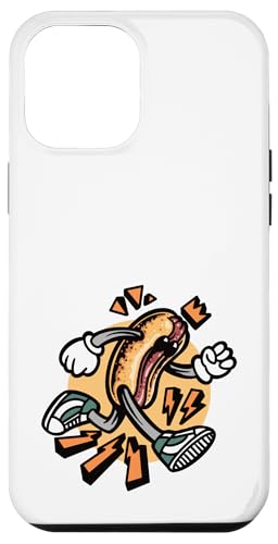 Schnelles, lustiges und geschmacksintensives Retro-Hotdog On The Run Fastfood Hülle für iPhone 12 Pro Max von Born to Grill Apparel.USA
