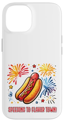 Speeding To Flavors Town Hot Dog Fireworks 4. Juli BBQ Hülle für iPhone 14 Speeding To Flavors Town Hot Dog Fireworks 4. Juli BBQ Hülle für iPhone 14 von Born to Grill Apparel.USA