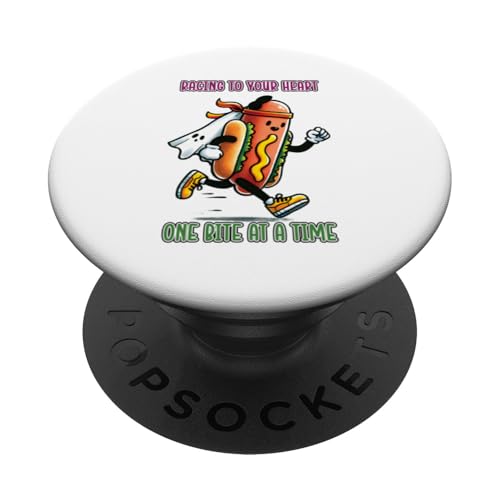 Spooky Fitness Wortspiel Lustiger Halloween-Geist und Hot Dog Läufer PopSockets Klebender PopGrip Spooky Fitness Wortspiel Lustiger Halloween-Geist und Hot Dog Läufer PopSockets Klebender PopGrip von Born to Grill Apparel.USA
