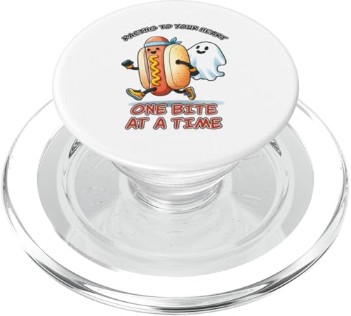 Spooky Fitness Wortspiel Lustiger Halloween-Geist und Hot Dog Läufer PopSockets PopGrip für MagSafe Spooky Fitness Wortspiel Lustiger Halloween-Geist und Hot Dog Läufer PopSockets PopGrip für MagSafe von Born to Grill Apparel.USA