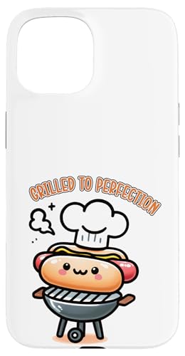 Süßer BBQ Hot Dog | BBQ King gegrillt zur Perfektion Food Chef Hülle für iPhone 15 von Born to Grill Apparel.USA
