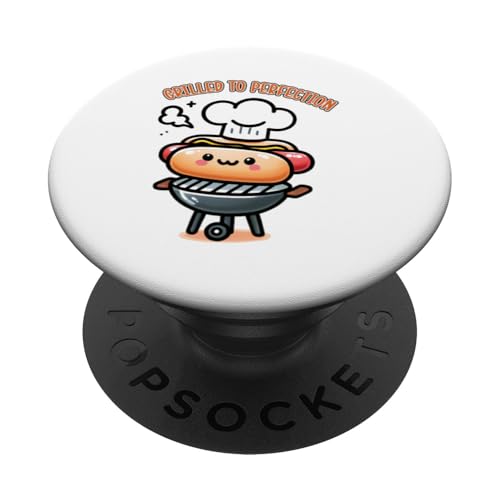 Süßer BBQ Hot Dog | BBQ King gegrillt zur Perfektion Food Chef PopSockets Klebender PopGrip Süßer BBQ Hot Dog | BBQ King gegrillt zur Perfektion Food Chef PopSockets Klebender PopGrip von Born to Grill Apparel.USA