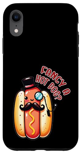 Süßer Dapper Hot Dog für Grillmeister, Grill- und Feinschmecker-Liebhaber Hülle für iPhone XR von Born to Grill Apparel.USA