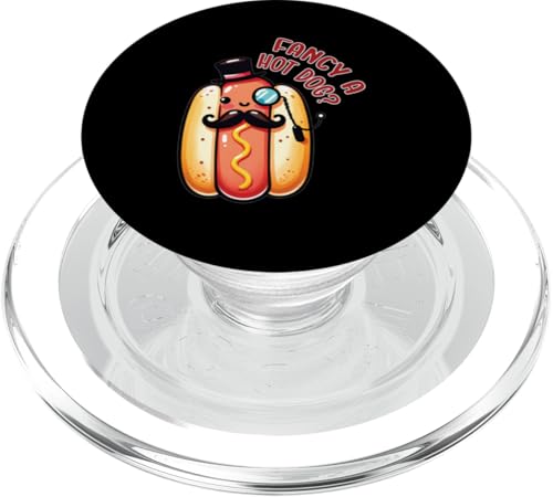 Süßer Dapper Hot Dog für Grillmeister, Grill- und Feinschmecker-Liebhaber PopSockets PopGrip für MagSafe von Born to Grill Apparel.USA