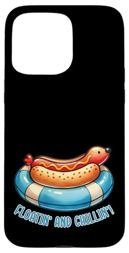 Süßer Hot Dog im Schwimmer, entspannender Grill, Grill, Essen Hülle für iPhone 15 Pro Max Süßer Hot Dog im Schwimmer, entspannender Grill, Grill, Essen Hülle für iPhone 15 Pro Max von Born to Grill Apparel.USA