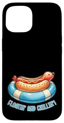 Süßer Hot Dog im Schwimmer, entspannender Grill, Grill, Essen Hülle für iPhone 15 Süßer Hot Dog im Schwimmer, entspannender Grill, Grill, Essen Hülle für iPhone 15 von Born to Grill Apparel.USA