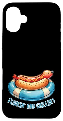 Süßer Hot Dog im Schwimmer, entspannender Grill, Grill, Essen Hülle für iPhone 16 Plus Süßer Hot Dog im Schwimmer, entspannender Grill, Grill, Essen Hülle für iPhone 16 Plus von Born to Grill Apparel.USA