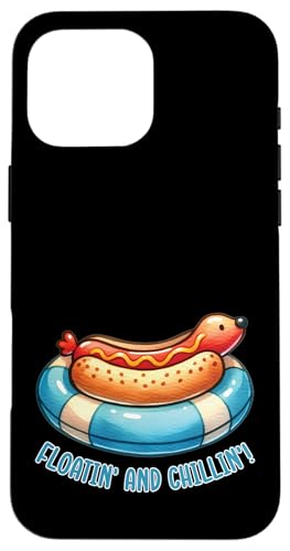 Süßer Hot Dog im Schwimmer, entspannender Grill, Grill, Essen Hülle für iPhone 16 Pro Max Süßer Hot Dog im Schwimmer, entspannender Grill, Grill, Essen Hülle für iPhone 16 Pro Max von Born to Grill Apparel.USA