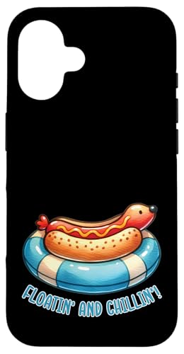 Süßer Hot Dog im Schwimmer, entspannender Grill, Grill, Essen Hülle für iPhone 16 Süßer Hot Dog im Schwimmer, entspannender Grill, Grill, Essen Hülle für iPhone 16 von Born to Grill Apparel.USA