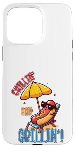 Summer BBQ Leprechaun Vibes Chillin und Grillin Hot Dog Hülle für iPhone 15 Pro Max Summer BBQ Leprechaun Vibes Chillin und Grillin Hot Dog Hülle für iPhone 15 Pro Max von Born to Grill Apparel.USA
