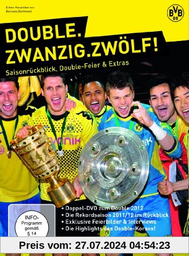 DOUBLE.ZWANZIG.ZWÖLF! Saisonrückblick, Double-Feier & Extras [2 DVDs] von Borussia Dortmund BVB