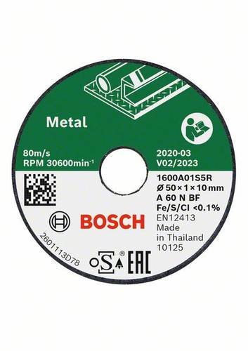 Bosch Accessories 1600A01S5Y Trennscheibe gerade 50mm 1St. von Bosch Accessories
