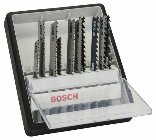 Bosch Accessories 2607010540 Stichsägeblatt-Set Robust Line Wood Expert, T-Schaft, 10-teilig 1 Set von Bosch Accessories