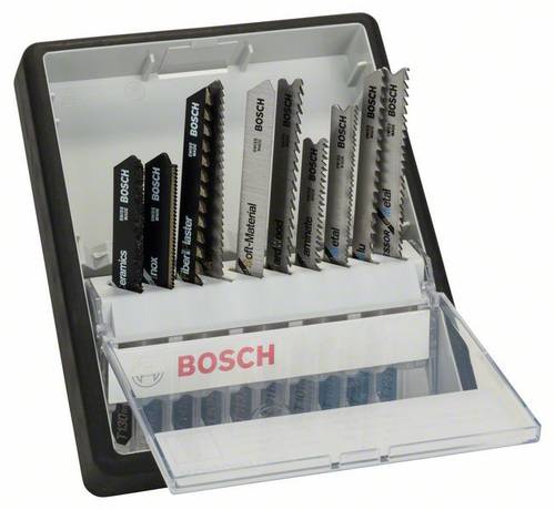 Bosch Accessories 2607010574 Stichsägeblatt-Set Robust Line Top Expert, T-Schaft, 10-teilig 1 Set von Bosch Accessories