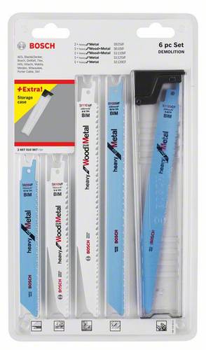 Bosch Accessories 2607010907 Säbelsägeblatt-Set Demolition, 6-teilig 1 Set von Bosch Accessories