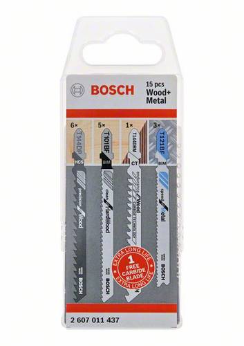 Bosch Accessories 2607011437 JSB, Wood and Metal, 15er-Pack 15St. von Bosch Accessories