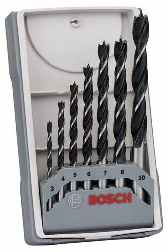 Bosch Accessories 2607017034 Holz-Spiralbohrer-Set 7teilig 3 mm, 4 mm, 5 mm, 6 mm, 7 mm, 8 mm, 10mm von Bosch Accessories