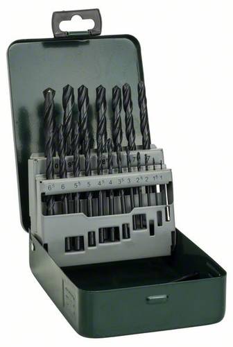 Bosch Accessories 2607019435 HSS Metall-Spiralbohrer-Set 19teilig rollgewalzt DIN 338 Zylinderschaft von Bosch Accessories