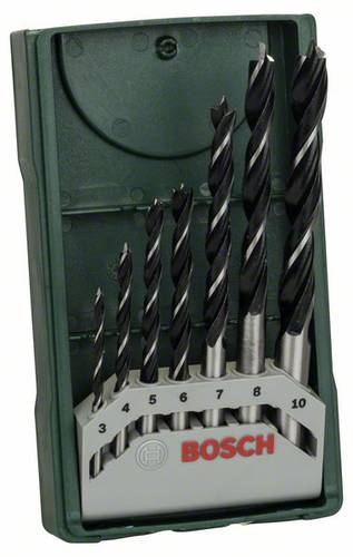 Bosch Accessories 2607019580 Holz-Spiralbohrer-Set 7teilig 3 mm, 4 mm, 5 mm, 6 mm, 7 mm, 8 mm, 10mm Bosch Accessories 2607019580 Holz-Spiralbohrer-Set 7teilig 3 mm, 4 mm, 5 mm, 6 mm, 7 mm, 8 mm, 10mm von Bosch Accessories