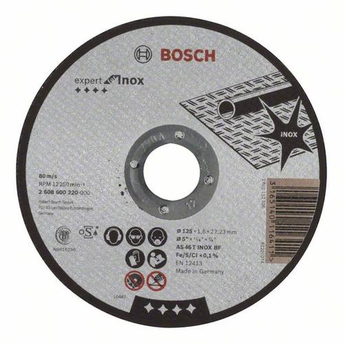 Bosch Accessories 2608600220 2608600220 Trennscheibe gerade 125mm Stahl von Bosch Accessories