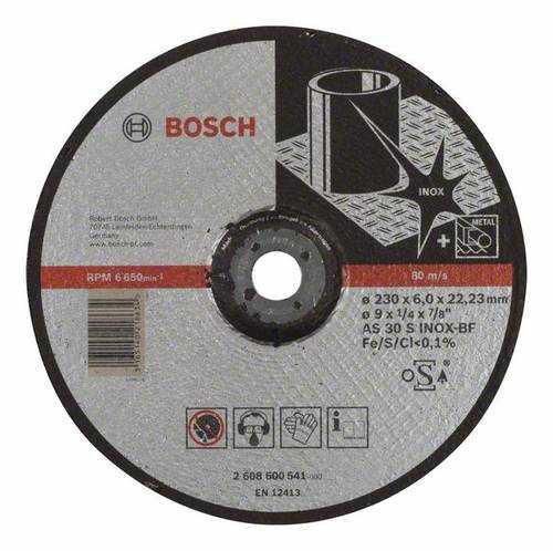 Bosch Accessories 2608600541 Schruppscheibe gekröpft 230mm Stahl von Bosch Accessories