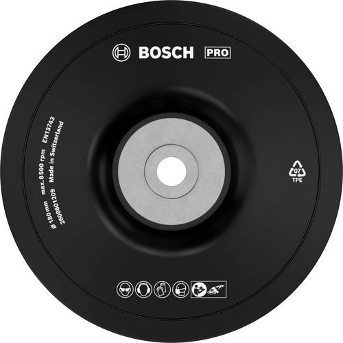 Bosch Accessories 2608601209 Stützteller Standard, M14, 180 mm, 8 500 U/min Durchmesser 180mm von Bosch Accessories