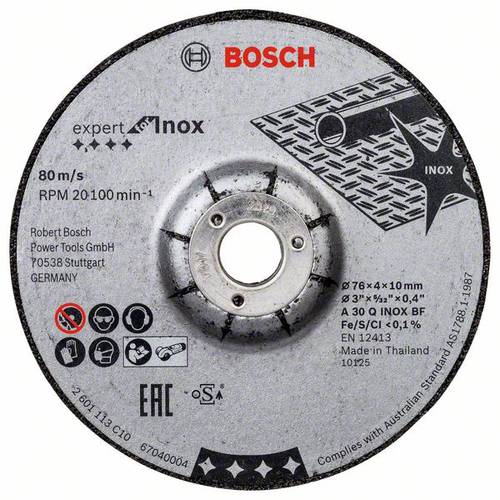Bosch Accessories 2608601705 2608601705 Schruppscheibe gerade Durchmesser 76mm Bohrungs-Ø 10mm 2St. von Bosch Accessories