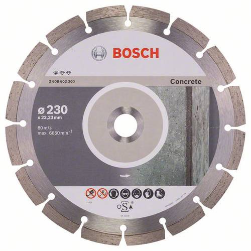 Bosch Accessories 2608602200 Standard for Concrete 230 x 22,23 Diamanttrennscheibe Durchmesser 230mm von Bosch Accessories