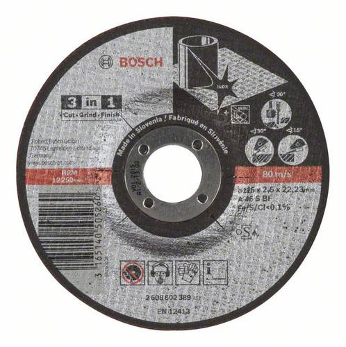 Bosch Accessories 2608602389 Trennscheibe gekröpft 125mm 1 St. Metall von Bosch Accessories