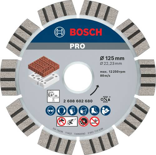 Bosch Accessories 2608602680 Diamanttrennscheibe Durchmesser 125mm 1St. Bosch Accessories 2608602680 Diamanttrennscheibe Durchmesser 125mm 1St. von Bosch Accessories