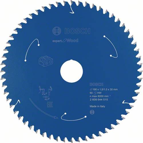 Bosch Accessories 2608644515 Kreissägeblatt 190 x 30mm Zähneanzahl: 60 1St. Bosch Accessories 2608644515 Kreissägeblatt 190 x 30mm Zähneanzahl: 60 1St. von Bosch Accessories