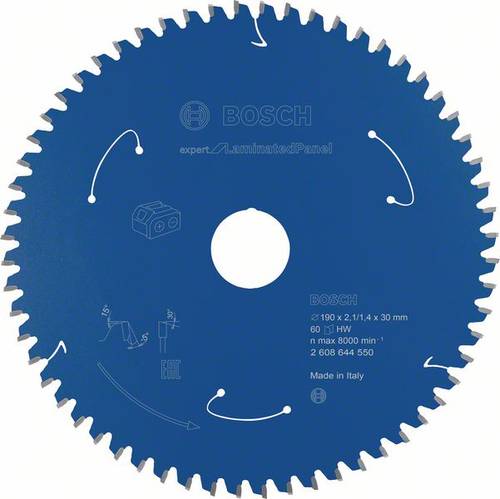 Bosch Accessories 2608644550 Kreissägeblatt 190 x 30mm Zähneanzahl: 60 1St. Bosch Accessories 2608644550 Kreissägeblatt 190 x 30mm Zähneanzahl: 60 1St. von Bosch Accessories