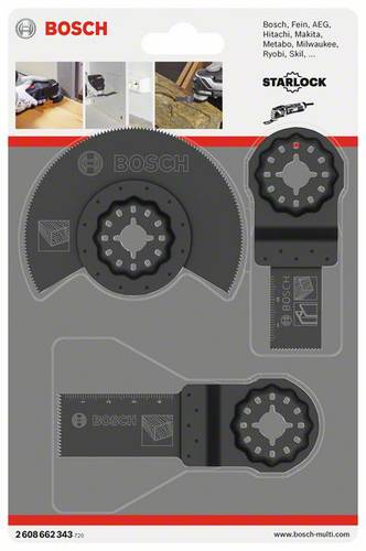 Bosch Accessories 2608662343 ACZ 85 EC, AIZ 20 AB, AIZ 24 EC Multifunktionswerkzeug-Zubehör-Set 3te von Bosch Accessories