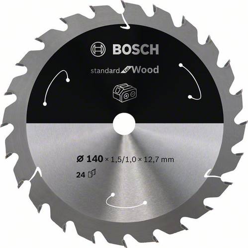 Bosch Accessories 2608837670 Hartmetall Kreissägeblatt 140 x 12.7mm Zähneanzahl: 24 1St. von Bosch Accessories