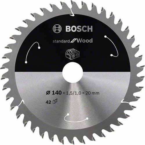 Bosch Accessories 2608837672 Hartmetall Kreissägeblatt 140 x 20mm Zähneanzahl: 42 1St. von Bosch Accessories
