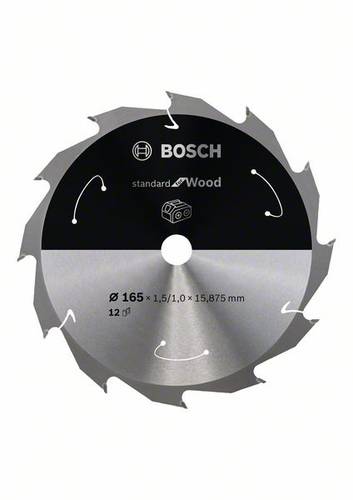 Bosch Accessories 2608837680 Hartmetall Kreissägeblatt 165 x 15.875mm Zähneanzahl: 12 1St. von Bosch Accessories